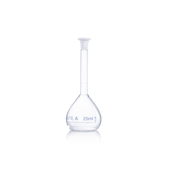 Matraz Aforado Clase A 25ml - 2 unds