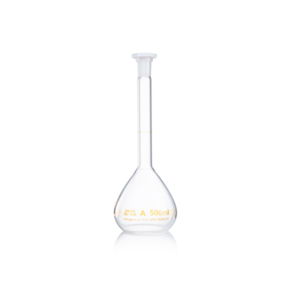 Matraz Aforado Impresión Ámbar 500ml - 2unds