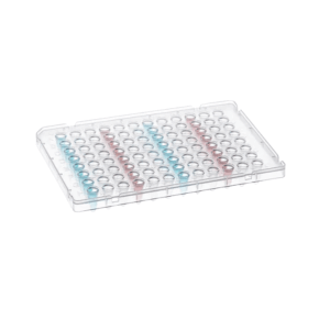 Placa PCR de 96 pocillos con faldón