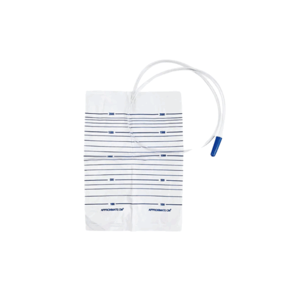 Bolsa Orina con Válvula Antirretorno de 2000ml - 250 unds