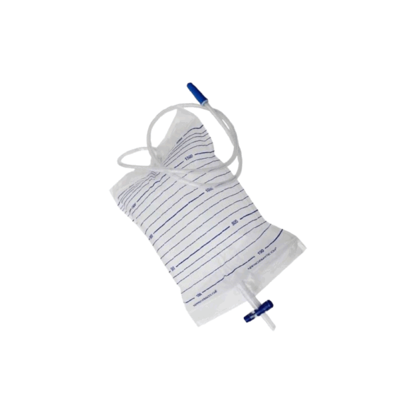 Bolsa Orina con Válvula y Grifo T de 2000ml