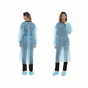 Bata de Aislamiento Azul TNT